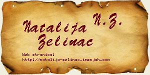 Natalija Zelinac vizit kartica